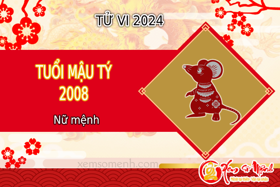 Luận tử vi tuổi Mậu Tý 2008 nữ mạng năm 2024Chính xác 99%