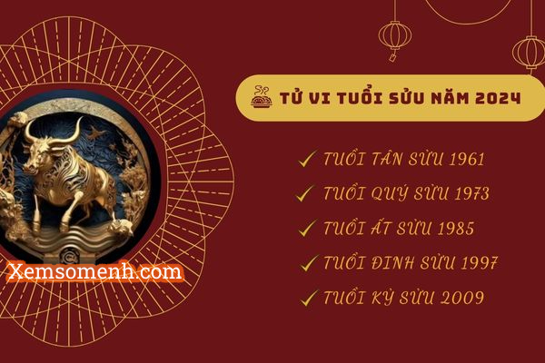 Luận giải tử vi tuổi Sửu năm 2024 chi tiết