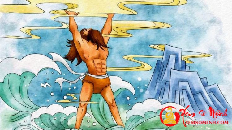 Ngọc Hoàng Thượng Đế trong truyền thuyết Thần Trụ Trời là người dùng đầu để đội trời cao