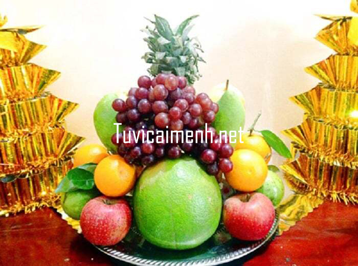 Cách bày mâm ngũ quả miền trung