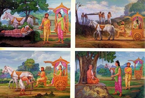 8đức phật đi thăm dân chúng, nhìn chúng sinh khổ nạn mà ngộ ra 8duc phat di tham dan chung, nhin chung sinh kho nan ma ngo ra