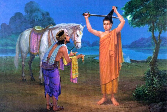 Đức Phật rời gia đình tìm đạo