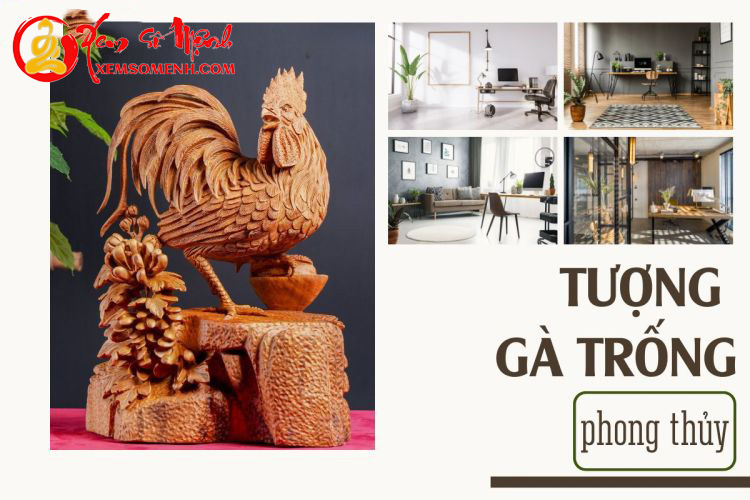 Tượng Gà trống phong thủy Tuong Ga trong phong thuy