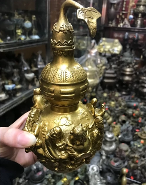 hồ lô bát tiên đồng nguyên chất ho lo bat tien dong nguyen chat