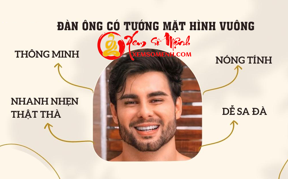 Tinh cach, so menh dan ong co tuong mat hinh vuong