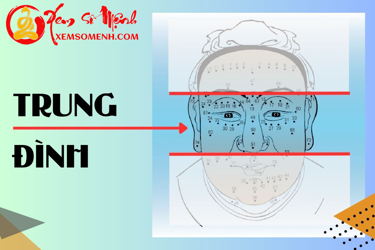 Bo vi Trung Dinh tren khuon mat