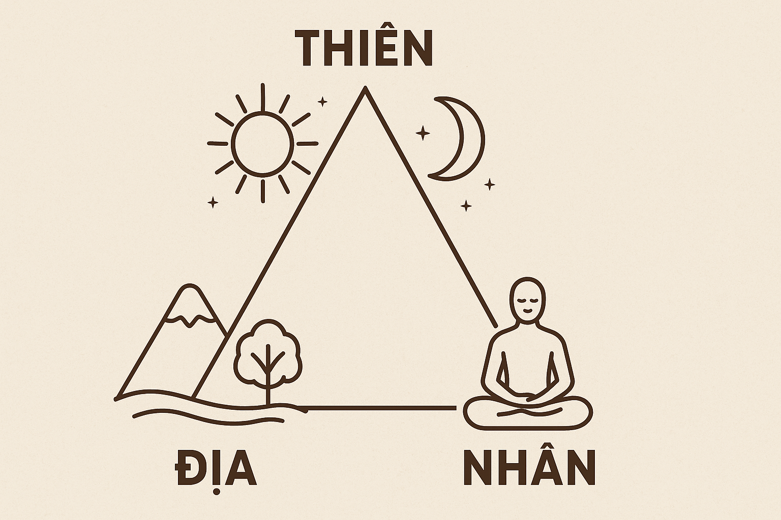 Mối quan hệ giữa ba yếu tố Thiên Địa Nhân